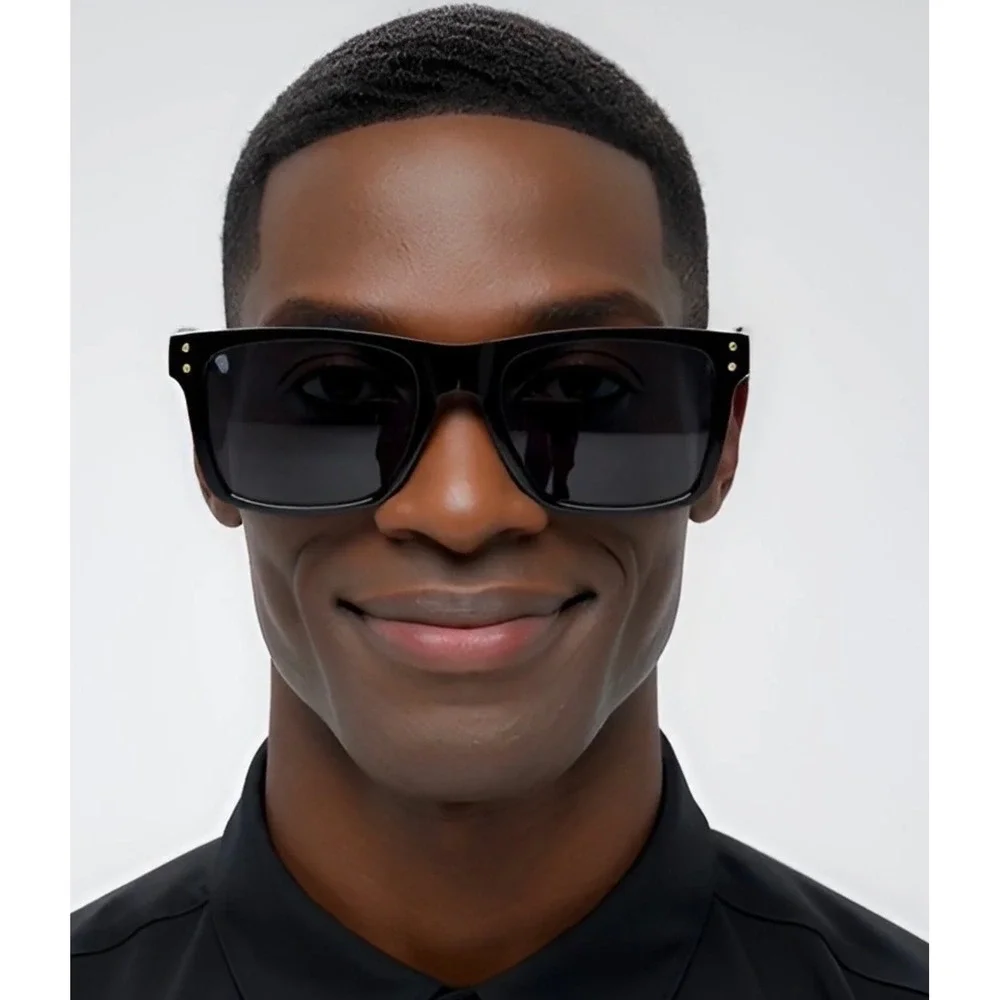 Square Sunglasses Classic Retro‎ Style Black Frame Fashion Sun Glasses Driving